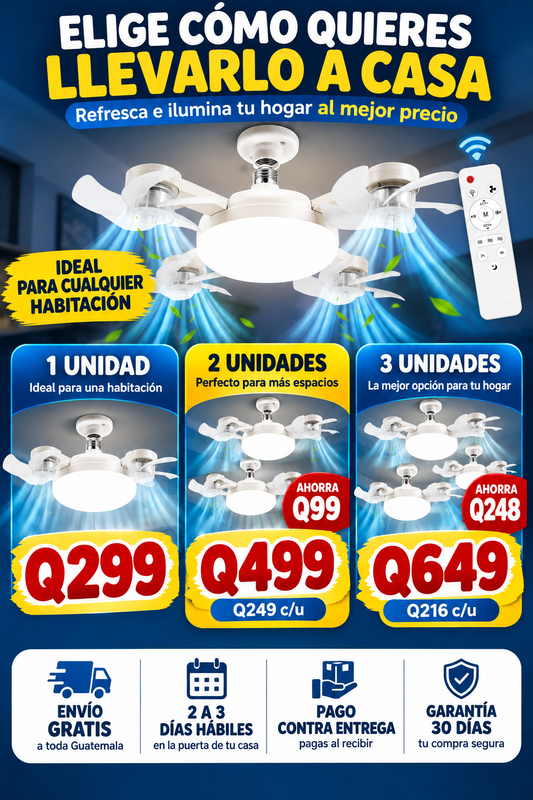 Ventilador dron 4 Helices